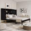 Lit escamotable avec portes en bois et tablettes intégrées-133223266
