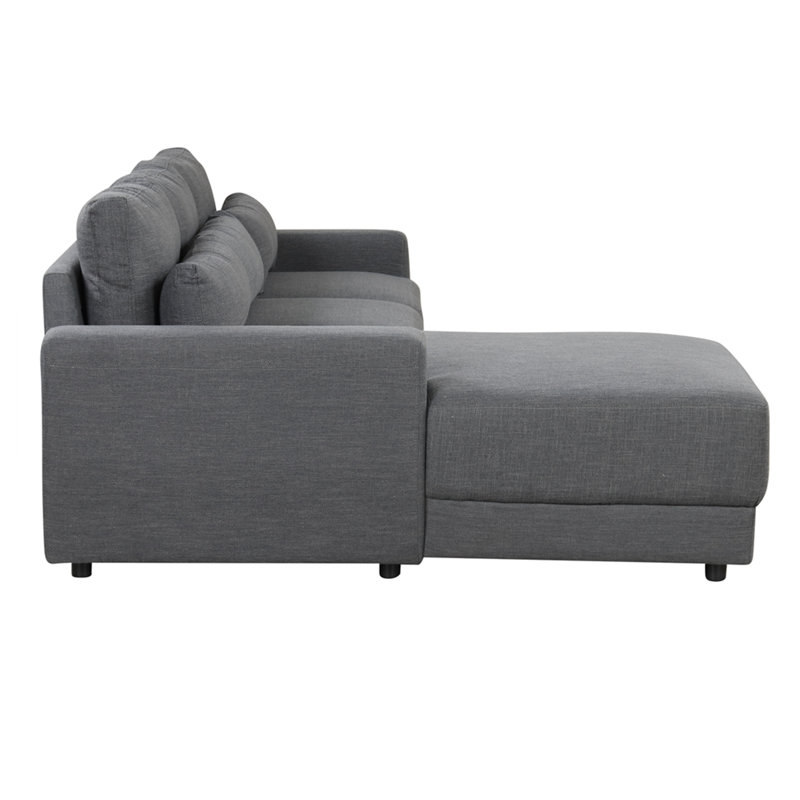Dubbo Upholstered 92.9'' Sofa, Gray Linen