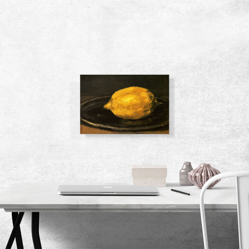 «The Lemon 1880» par Edward Manet, reproduction d'art sur toile tendue, H 12 po x l 18 po x 1,5 po