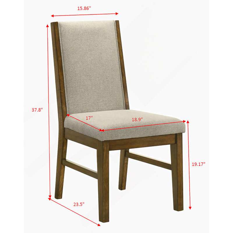 Chaises capitonnées capitonnées 2 pièces avec tissu doux pour un confort luxueux dans une salle à manger moderne