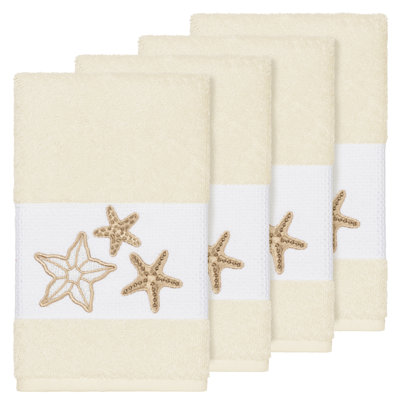 Lydia 100% Turkish Cotton Embellished Hand Towel