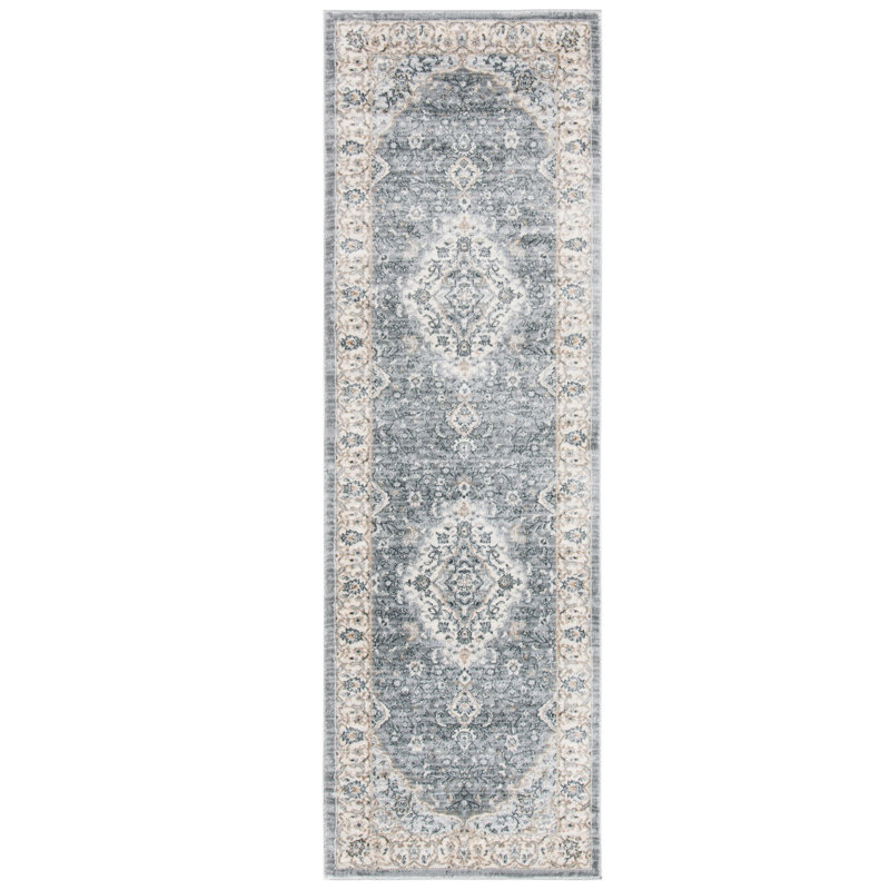 Tapis oriental Delmer Performance, Tapis de couloir 2 pi 2 po x 7 pi