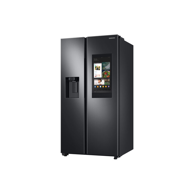 Samsung Family Hub Side-by-Side Refrigerator with Touch Screen, Black Stainless Steel
