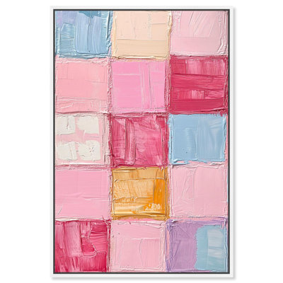«Color Squares II», toile abstraite géométrique par 