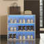 Armoire de rangement pour chaussures avec porte en verre-1231194610