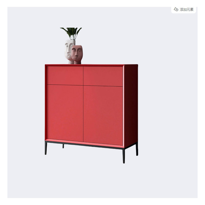 4 4 paires de rangement pour chaussures, Rouge
