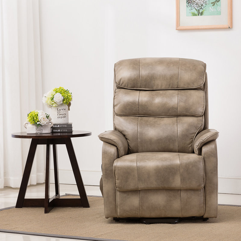 Whitely 82cm Wide Lift Assist Standard Recliner, Single Motor Lift Assist, Stone
