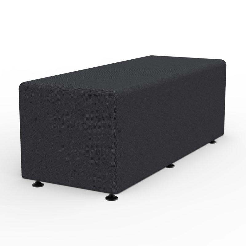 Sièges rectangulaires souples, Noir, H 18 po x l 48 po x P 19 po