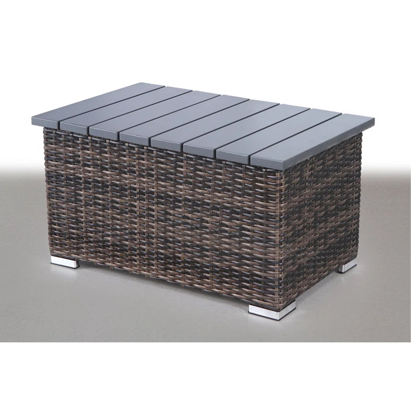 Canapé modulaire en rotin 7 pièces pré-assemblé: vie en plein air facile