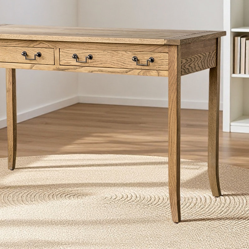 Simple and Retro Solid Wood Desk