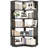 63.8"H 6-Tier L-Shaped Corner Bookshelf-769127413