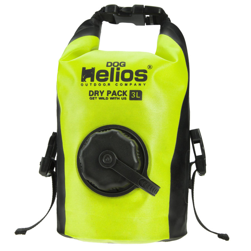 Sac pour distributeur de nourriture sèche imperméable pour chien Dog's Grazer, Jaune
