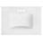 31 Inch Camilla Modern Vanity Top with Backsplash, Solid White