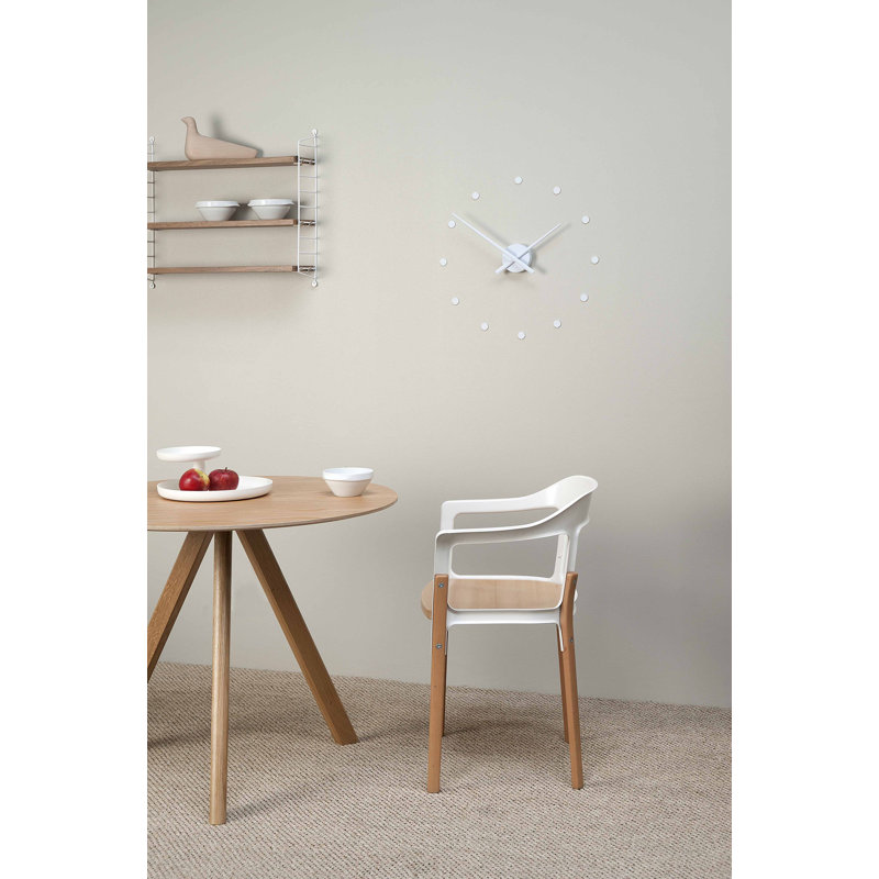 OJ Analog Clock, Small, White