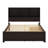 Wood Platform Bed With Bookcase Headboard, Built-In Downlight-1016111010-1016111008