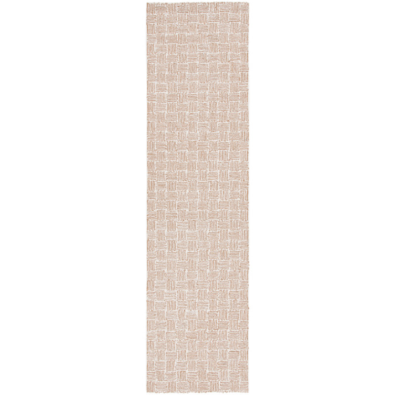 Tapis Micro-Loop 537 doré clair / ivoire, Tapis de couloir 2 pi 3 po x 9 pi