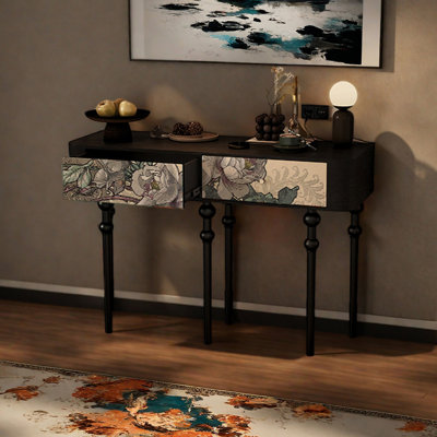 French-style minimalist wooden console table