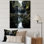 Cascade de reflets gris et verts - Paysages, art mural, salon