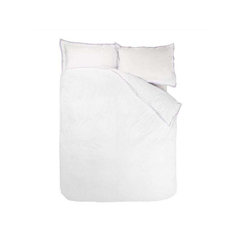 Astor Cotton Duvet Cover, Queen Duvet Cover, Charcoal/Dove