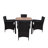 Edward-Matthew Metal Bar Set with Stools