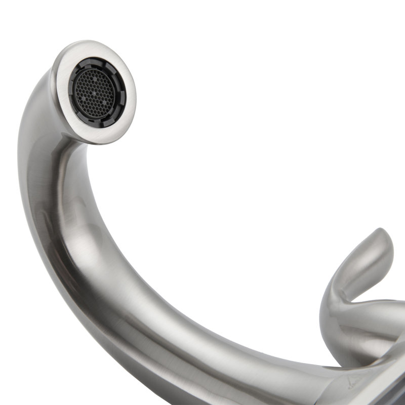 Brushed Nickel 2-Handle Centerset Bathroom Faucet with Pop-Up Drain