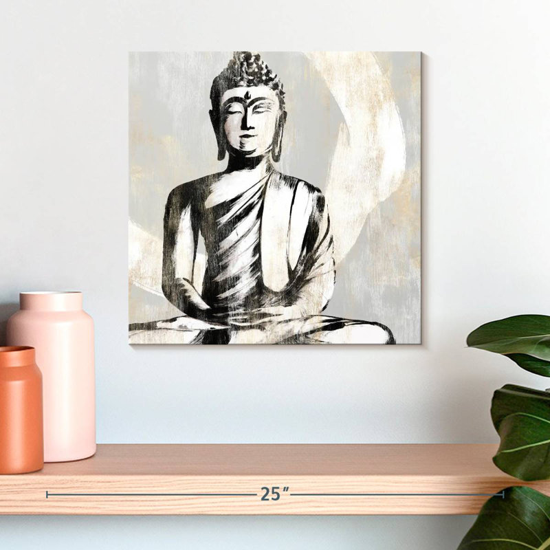 Bouddha assis Leisha I, H 16 po x l 16 po