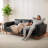 Napa Leather Couch, 88 Inch Leather Sofa for Living Room, Leather Office Couch, Solid Wood Accent-506945952