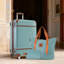Valise à roulettes Hardshell avec sacs Valise à roulettes doubles avec verrou TSA, valise simple 24 po, vert