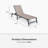 5-Position Adjustable Textilene Outdoor Chaise Lounge (Set of 2) -2023914307