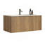 Meuble-lavabo Etna 36 po à rayures brutes avec lavabo en surface solide, meuble-lavabo suspendu pour salle de bain moderne, lavabo monobloc sans drain, préassemblé-1176226160-1176226161