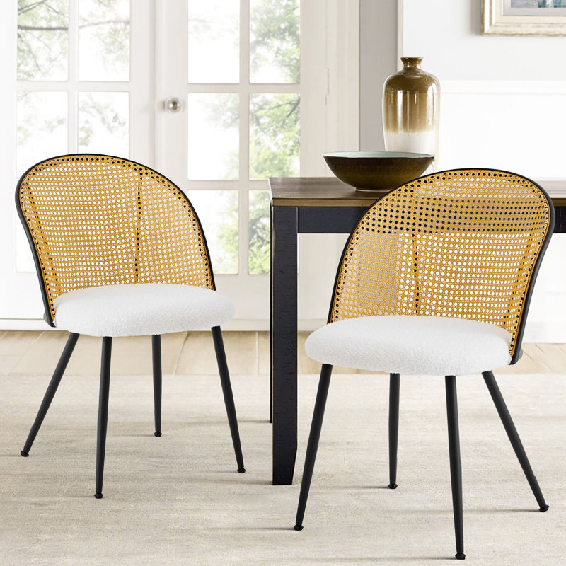 Chaise d'appoint en tissu non fini Avenlee, Blanc, 4