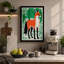 Winter Fox In Green Botanical - Print-136809487-136809483