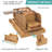 Bamboo Bread Slicer With Serrated Knife, Adjustable Bread Slicer Guide With 3 Thickness Size, Foldable Compact Chopping Cutting Board With Crumb Tray, Great For Homemade Bread, Cakes, Bagels