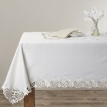 Luxury Table Protector Pad, 2 in 1 Table pad + Great Looking Tablecloth - Heat  Resistant, Spill & Stain Proof - Flannel Backing (54x72, Silver - Silk  Stripe) 