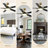 52 Inch Black and Gold Ceiling Fan with Dimmable LED Light and Remote, 6 Speeds Reversible Ceiling Fan for Living Room-1677825453-1677825454