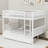 Full Over Full Rubber Wood Bunk Bed With 2 Drawers, Convertible Into 2 Beds-633706657