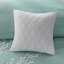 Ensemble d'édredon surdimensionné en jacquard de coton turquoise