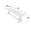 Banc en bois massif Solok
