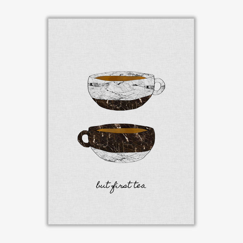 But First Tea - Print, Wrapped Canvas, 59.4cm H x 42cm W x 4cm D