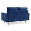  Causeuse 57 po en velours bleu et brun foncé-134645820