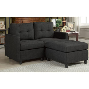 Renetha 52" Wide Modular Sofa Loveseat with Ottoman