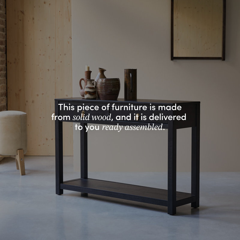 Zenaka 47.24'' W Solid Wood Console Table