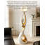 Lampe de plancher légère en résine de vinyle décorative pour salon