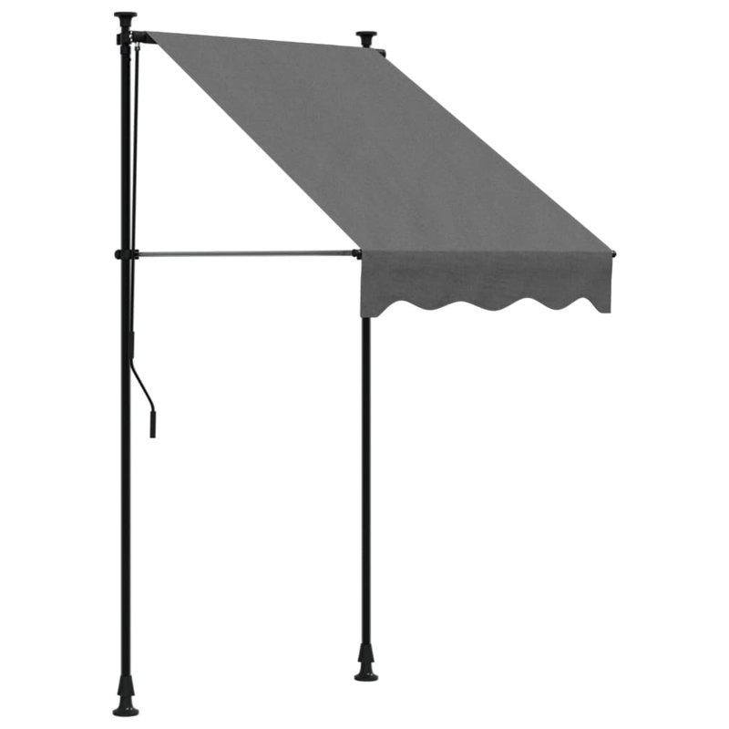 Replacement Fabric For Awning Valance, Solid Colour, 100cm W x 150cm D, Anthracite