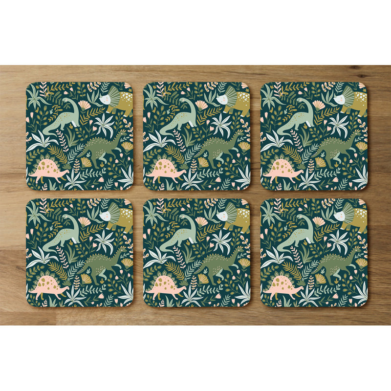 Square 6 Piece Coaster Set