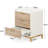 Emily-Kate 3 - Drawer Nightstand in White