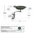 Lilypad Birdbath with Rail Mount Bracket