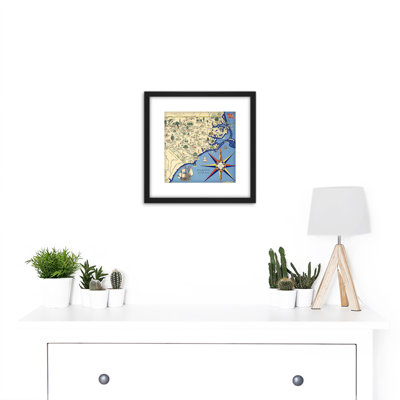 Map Pugh 1937 North Carolina Nature Lovers Pictorial - Single Picture Frame Painting