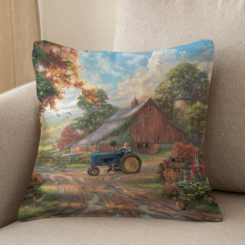 Coussin décoratif d'intérieur Thomas Kinkade