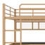 Lit mezzanine double en métal avec bureau Alekper, tiroirs et plateau de chevet Alekper-636538131